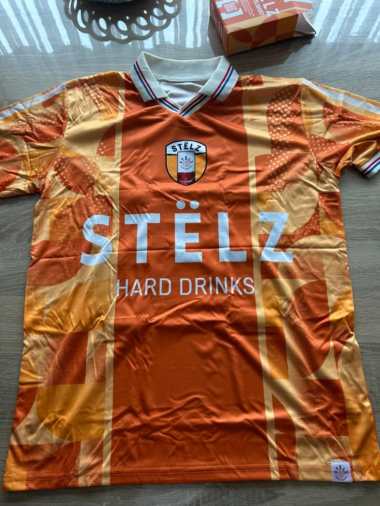 2x stelz wk voorspelshirt maat s/m, Kleding | Heren, Sportkleding, Maat 48/50 (M), Nieuw, Oranje, Ophalen of Verzenden