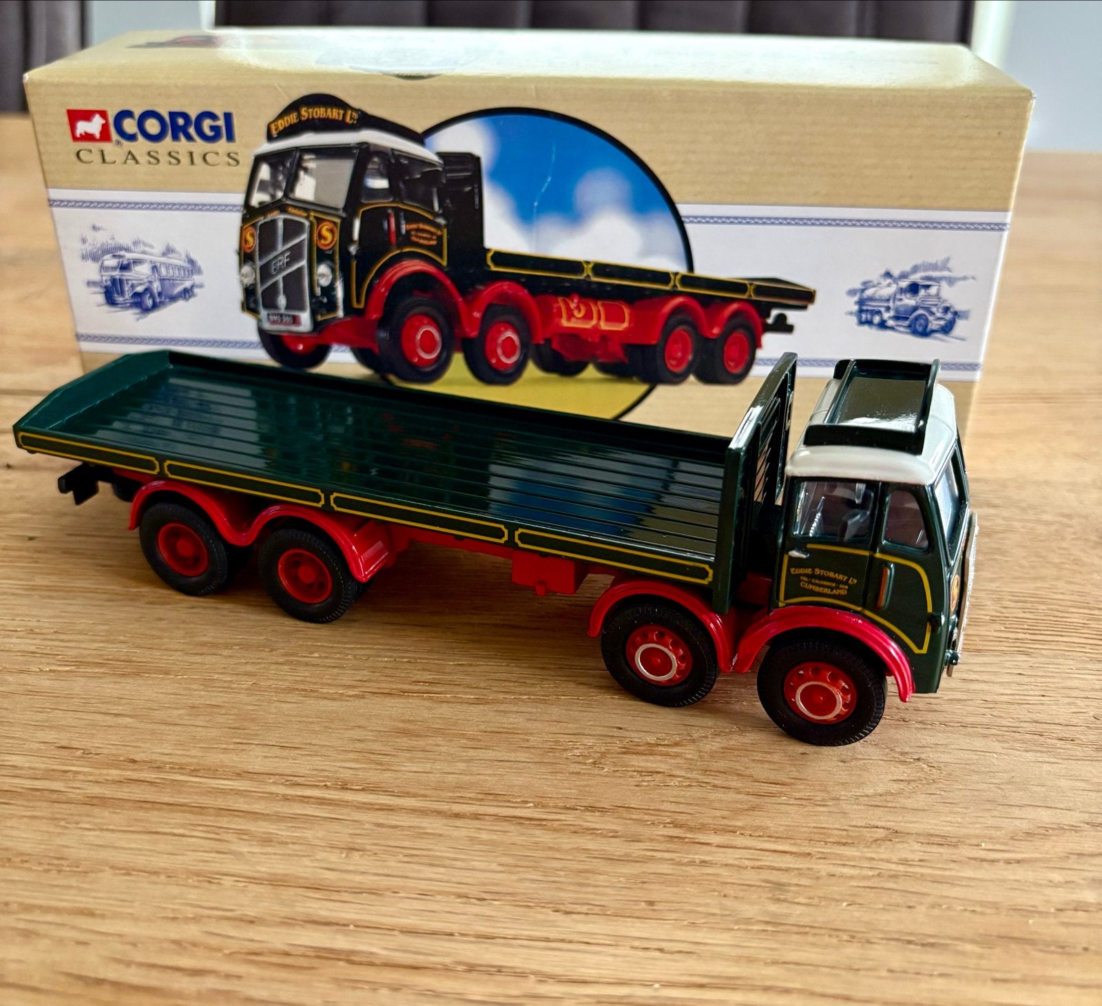 Corgi Classics Eddie Stobart ERF Flatbed Limited Edition, Ophalen of Verzenden, Zo goed als nieuw, Bus of Vrachtwagen