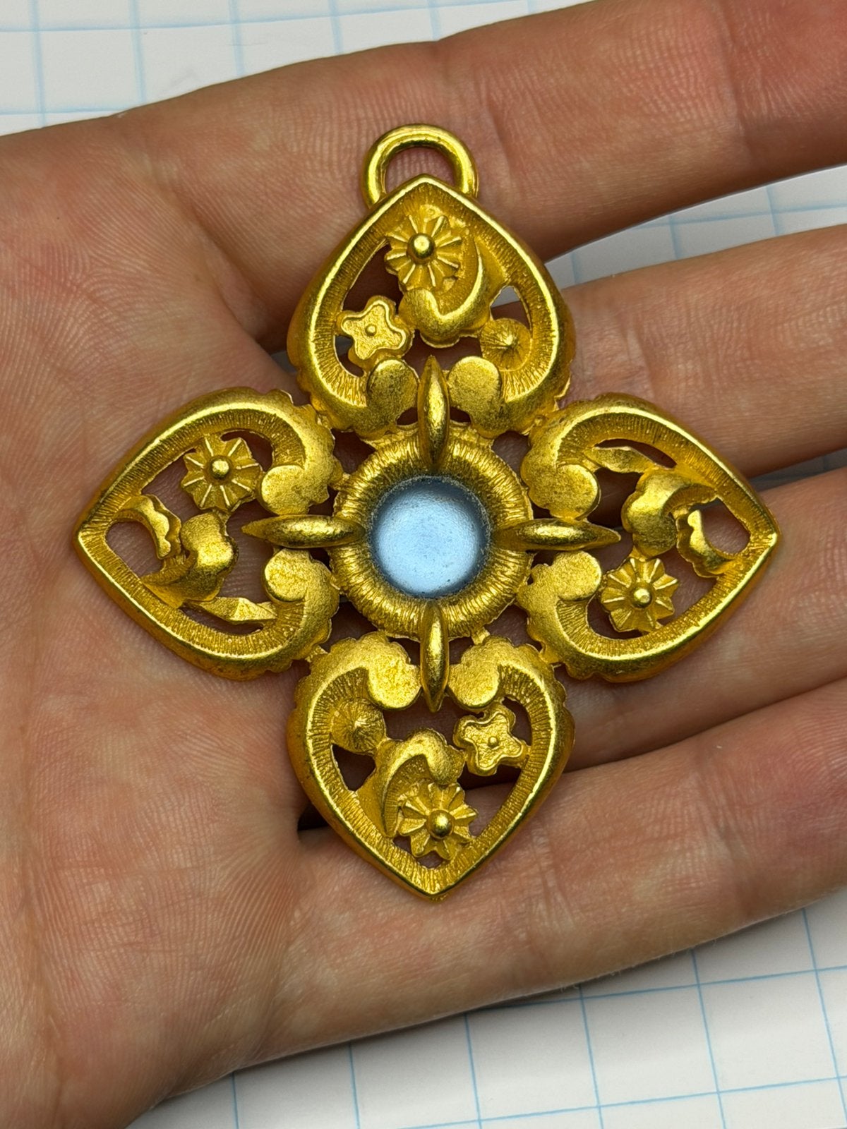 Zeldzame vintage Lanvin Paris hanger, 6 cm, Sieraden, Tassen en Uiterlijk, Kettinghangers, Zo goed als nieuw, Overige materialen