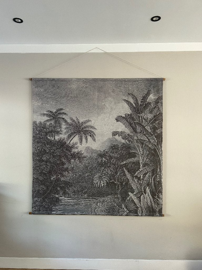 Wandkleed jungle 150 x 150, Ophalen, Wandkleed, Zo goed als nieuw, 150 cm