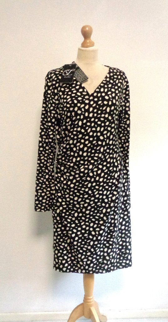 jurk Smashed Lemon, Kleding | Dames, Verzenden, Zwart, Maat 46/48 (XL) of groter, Nieuw