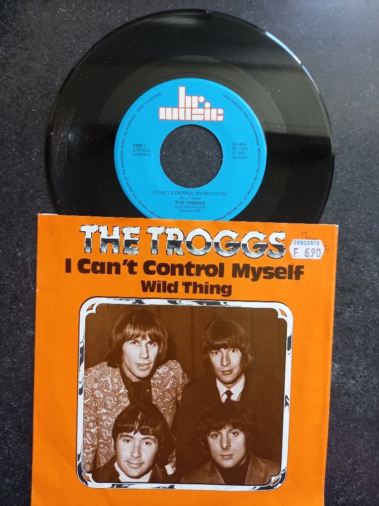 The Troggs - I can't control myself + Wild Thing1985, Cd's en Dvd's, Vinyl Singles, Gebruikt, 7 inch, Ophalen of Verzenden, Pop