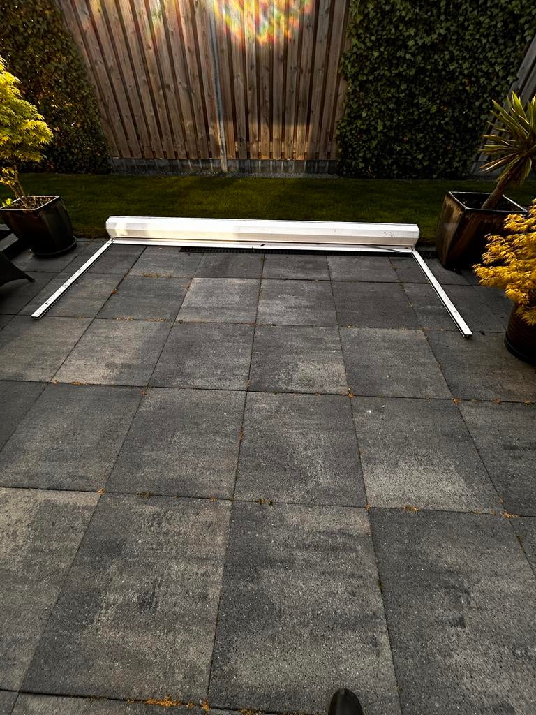 Rolluik 3000x1250 mm - Wit, Gebruikt, Ophalen of Verzenden, 200 cm of meer, Wit