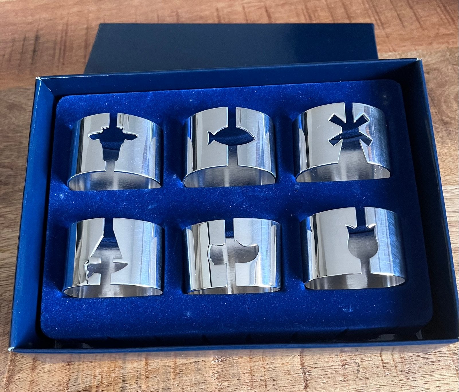 Koninklijke Begeer 6 verzilverde servetringen Hollands, Ophalen of Verzenden, Zo goed als nieuw, Zilver
