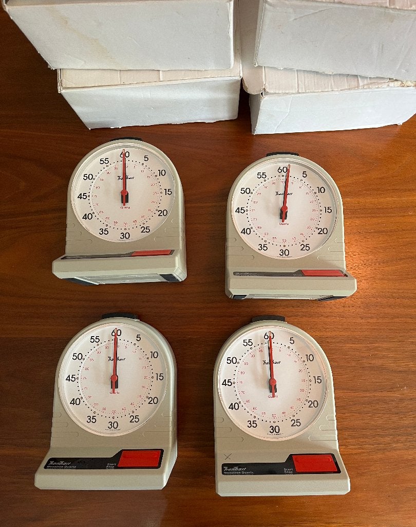 Wedstrijd tafelklok timer, Ophalen, Gebruikt