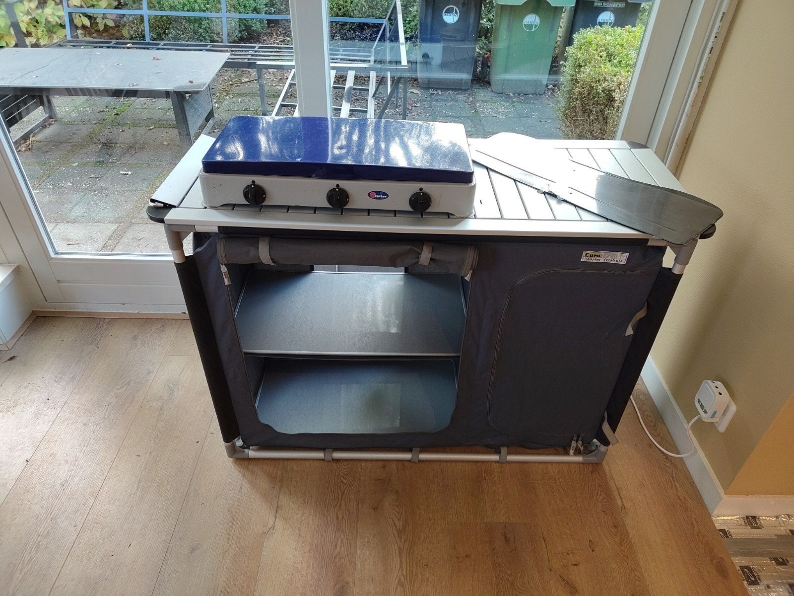 camping keuken met 3 pits gasplaat, Ophalen of Verzenden, Gebruikt, Campingkast