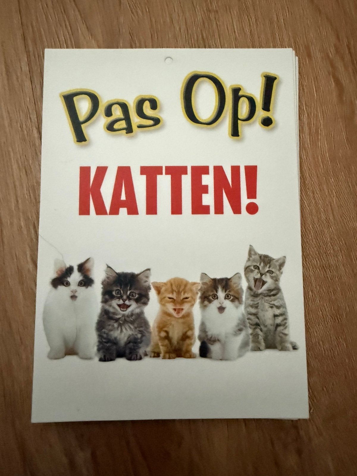 Pas op katten, Ophalen of Verzenden, Nieuw