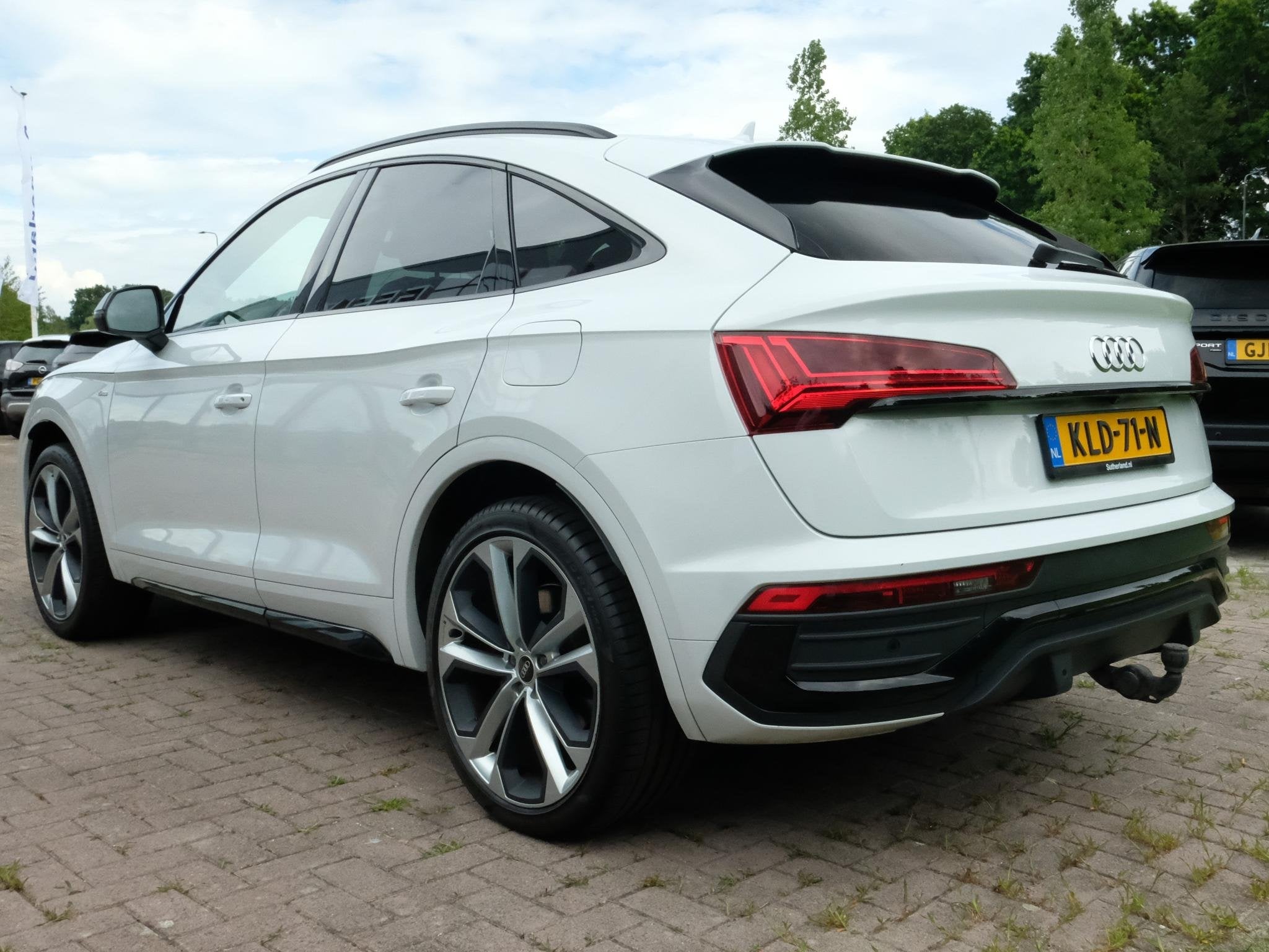 Audi Q5 Sportback 55 TFSI e S edition 367 PK | S Line | Trek, 14 kWh, Gebruikt, 4 cilinders, Wit