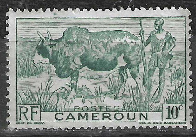 Kameroen 1946 - Yvert 276 - Zebu of bultrund  (ZG), Verzenden, Overige landen, Postfris