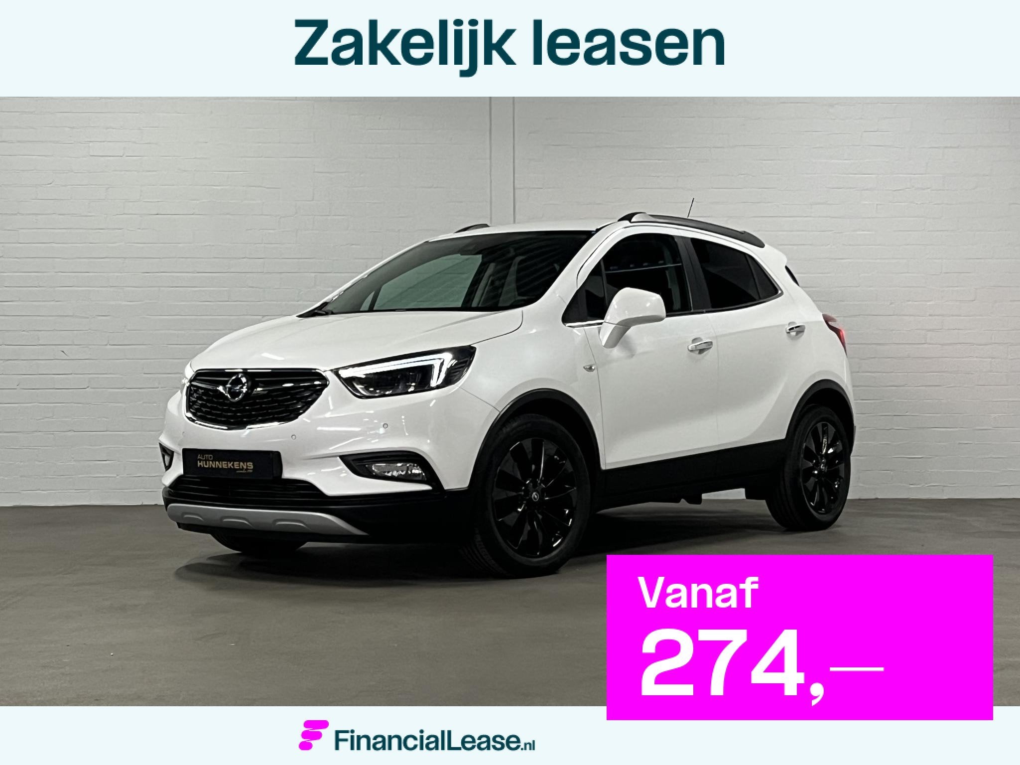Opel Mokka X 1.4 Turbo Black Edition *49.848km Trekhaak | Op, 12 maanden, 15 km/l, Gebruikt, Wit