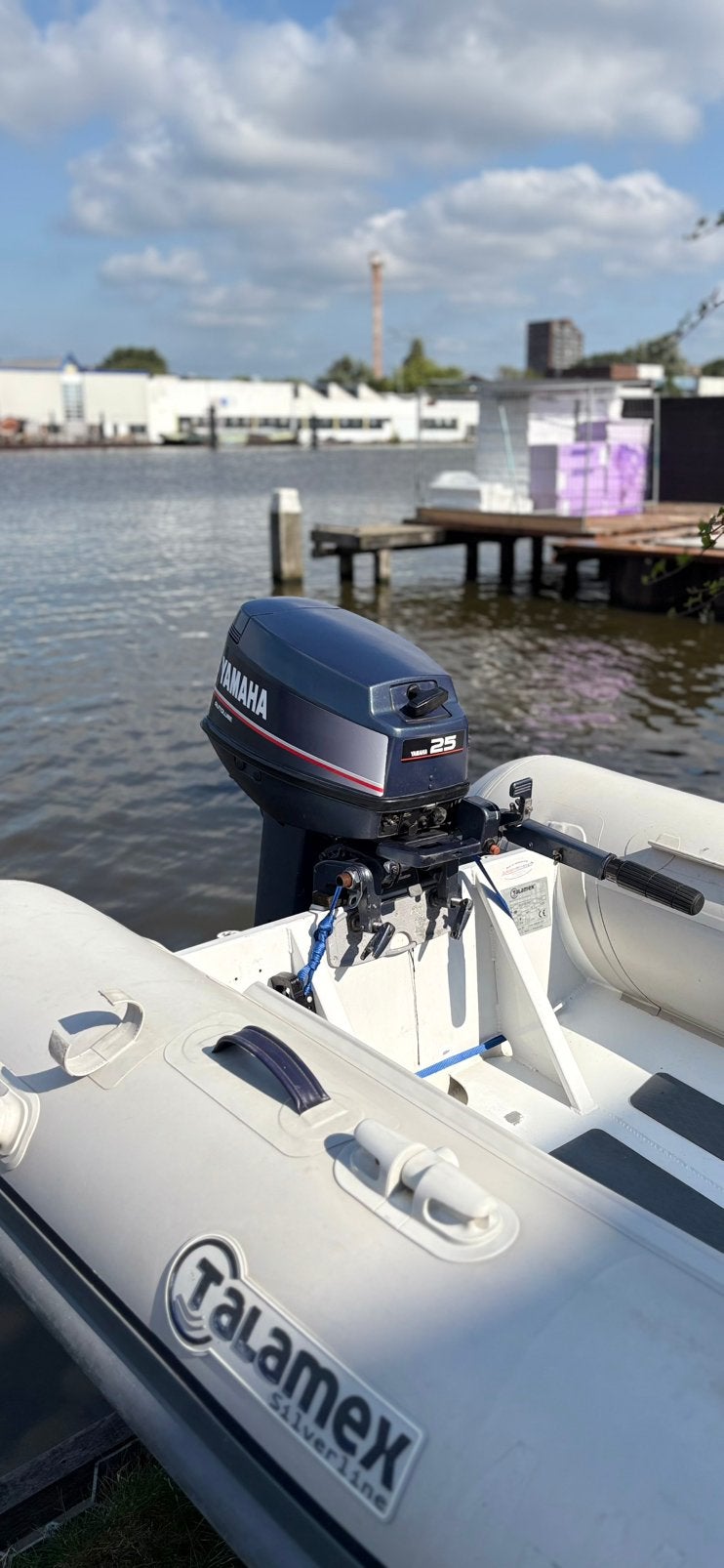 25 pk yamaha autolube kortstaart, Ophalen, 10 tot 30 pk, Zo goed als nieuw, Buitenboordmotor