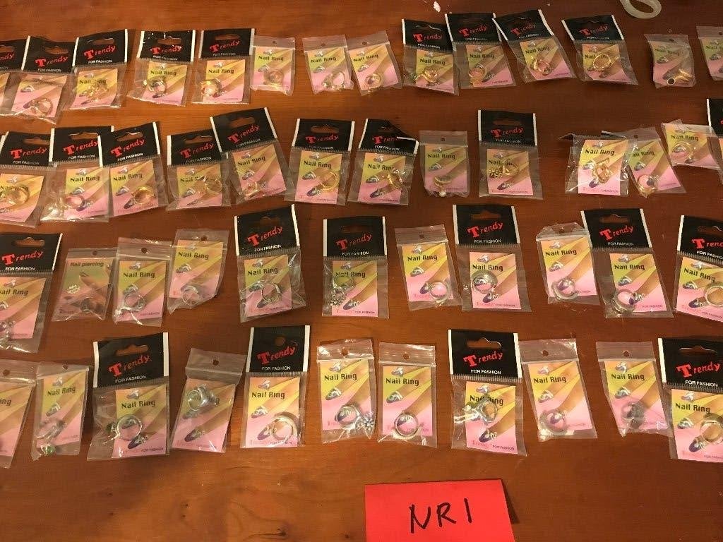 partij nagelringen, Sieraden, Tassen en Uiterlijk, Ophalen of Verzenden, Zo goed als nieuw, 17 tot 18, Dame