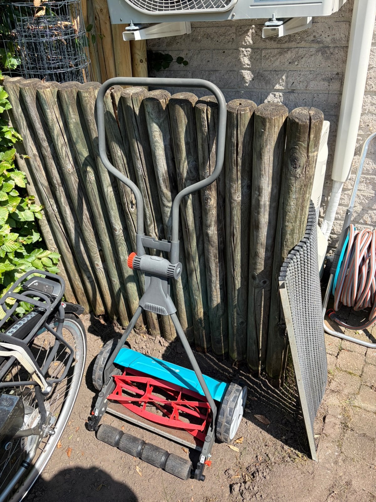 Gardena handgrasmaaier, Ophalen, Gebruikt