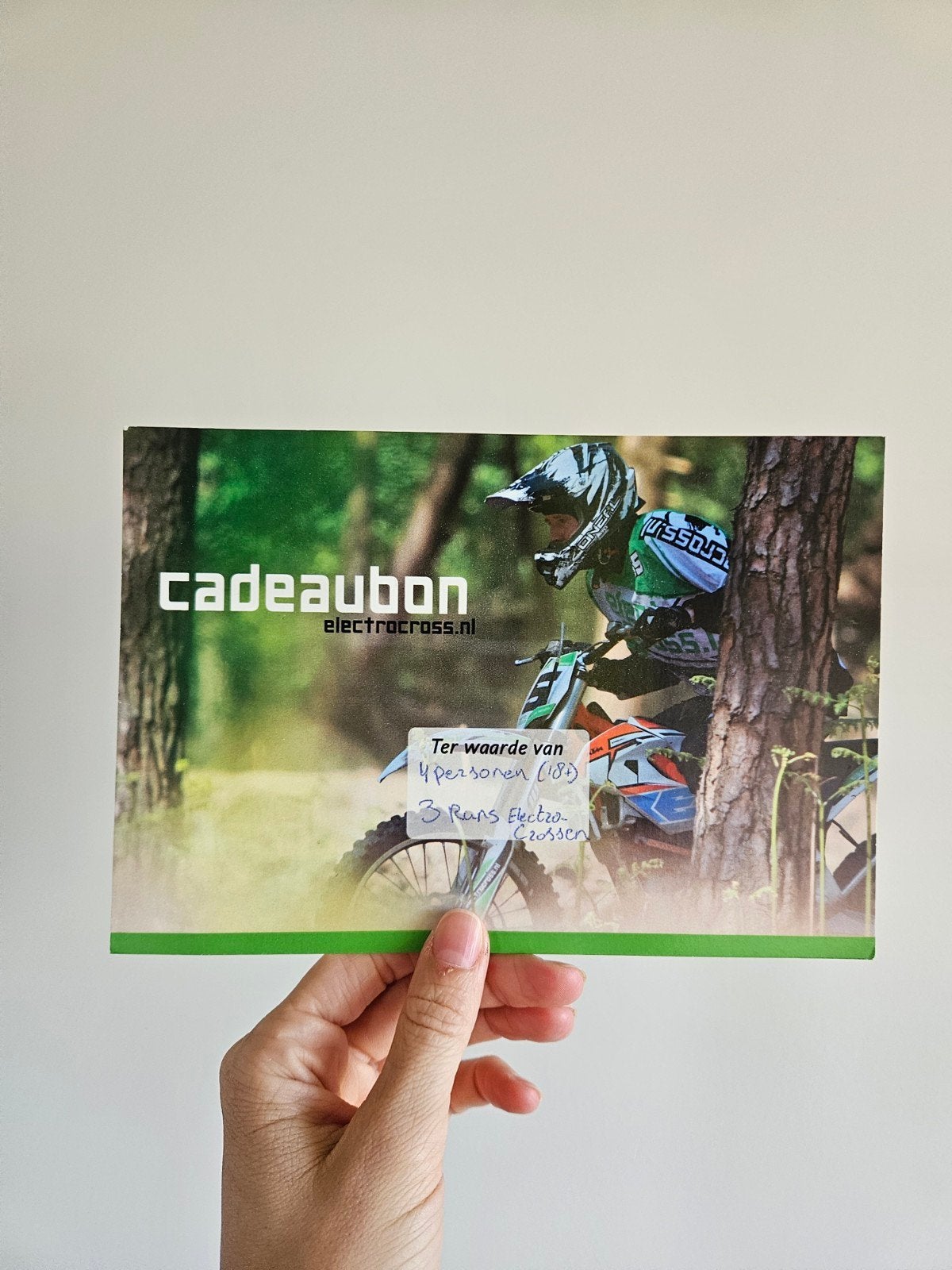 Cadeaubon Electrocross 18+ crossbaan Wanroij