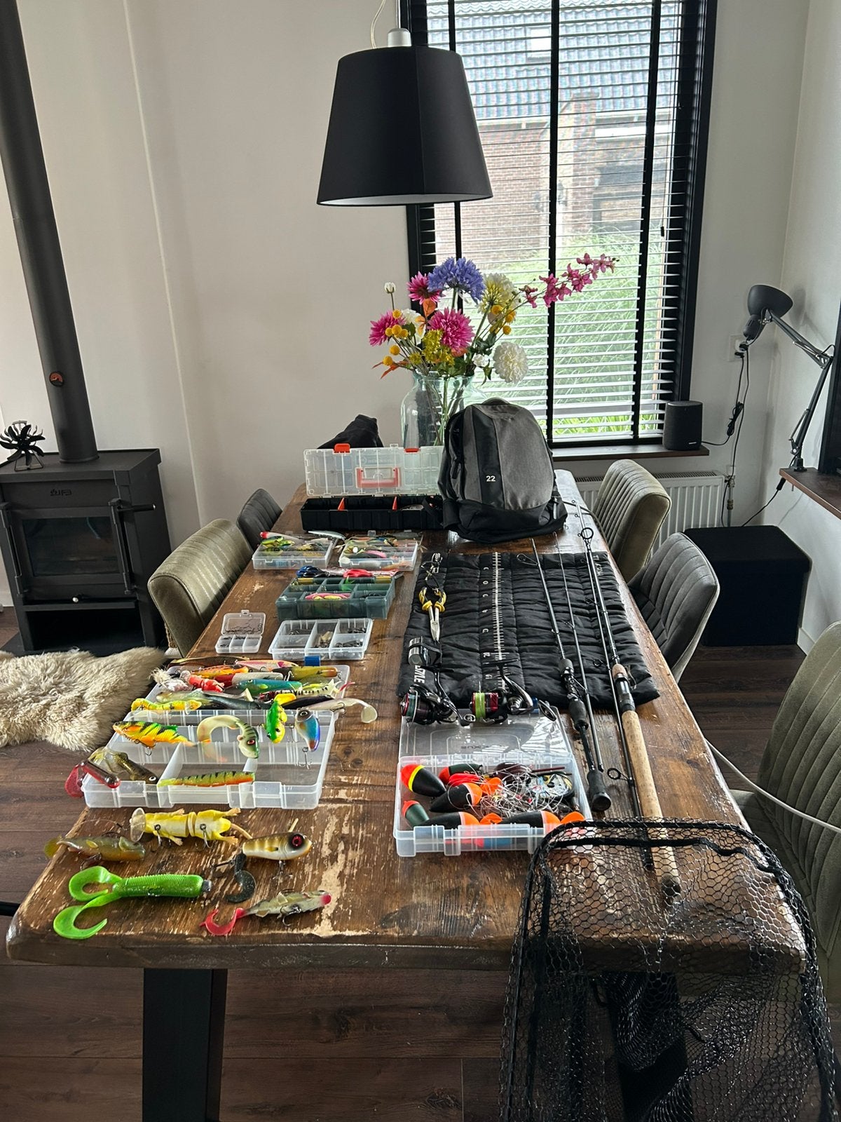 Daiwa/spro/abu garcia/Nays/Daiwa, Ophalen of Verzenden, Zo goed als nieuw, Complete set