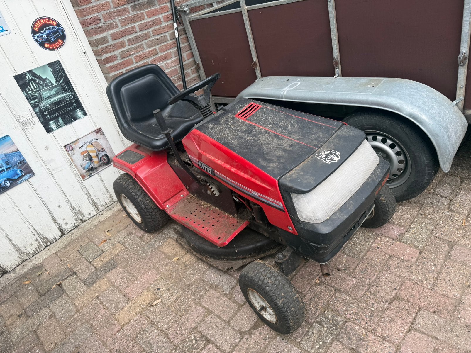 MTD Zitmaaier – Opknapper / Onderdelen, Tuin en Terras, Grasmaaiers, Ophalen, Zo goed als nieuw, 50 cm of meer