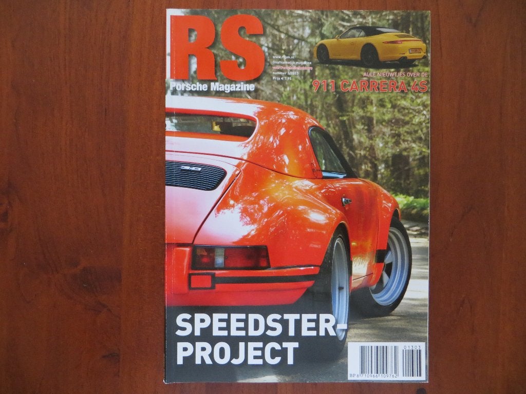 RS Porsche Magazine 3 2013 911 Carrera 4S, Speedster-project, Ophalen of Verzenden, Nieuw, Porsche