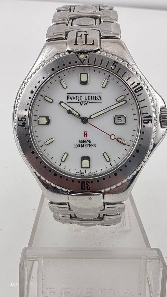 Favre Leuba herenhorloge                                 H35, Overige merken, Staal, Gebruikt, Staal