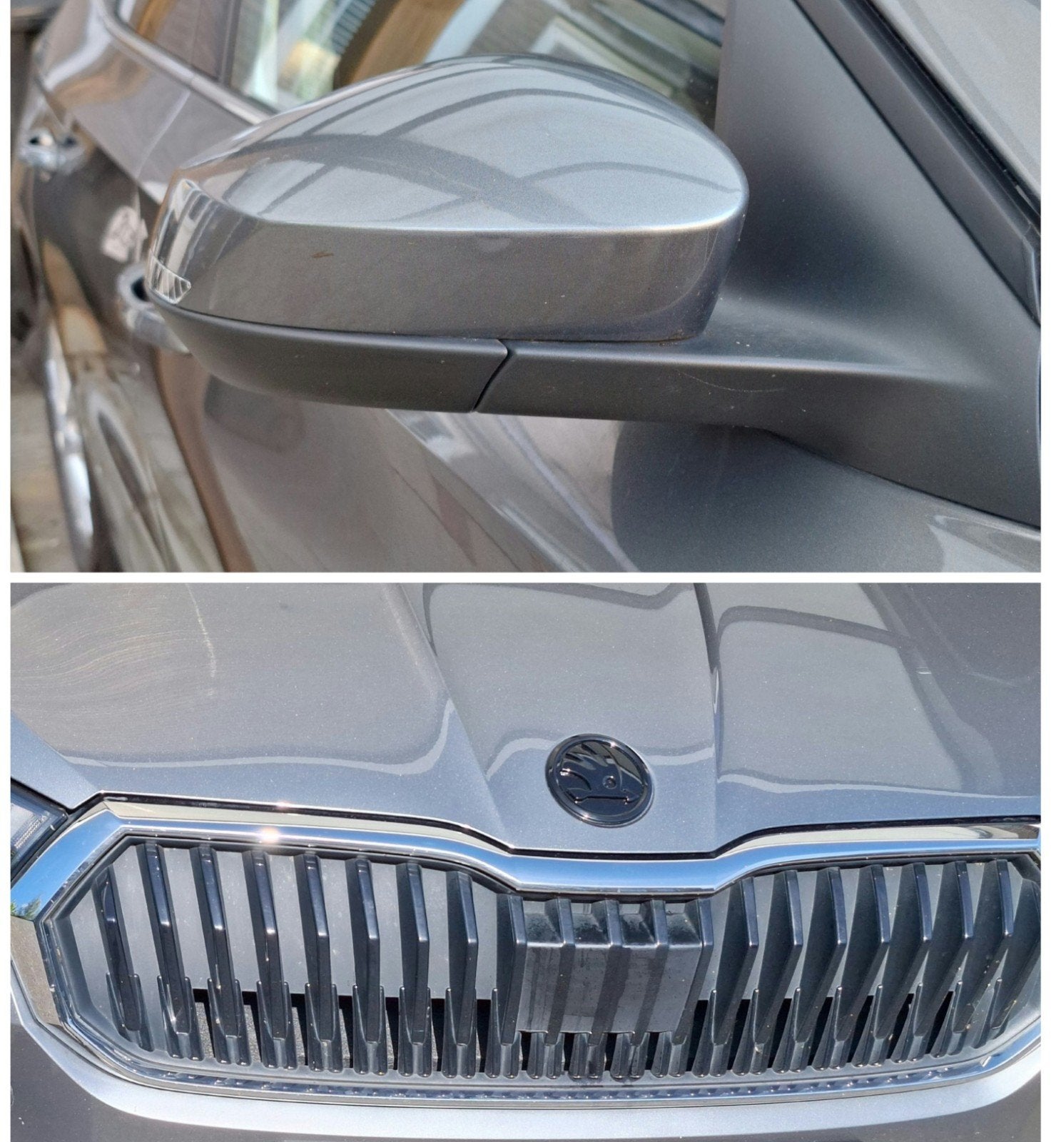 Skoda Fabia 4 | Grille en spiegelkappen (origineel), Ophalen of Verzenden, Gebruikt, Skoda