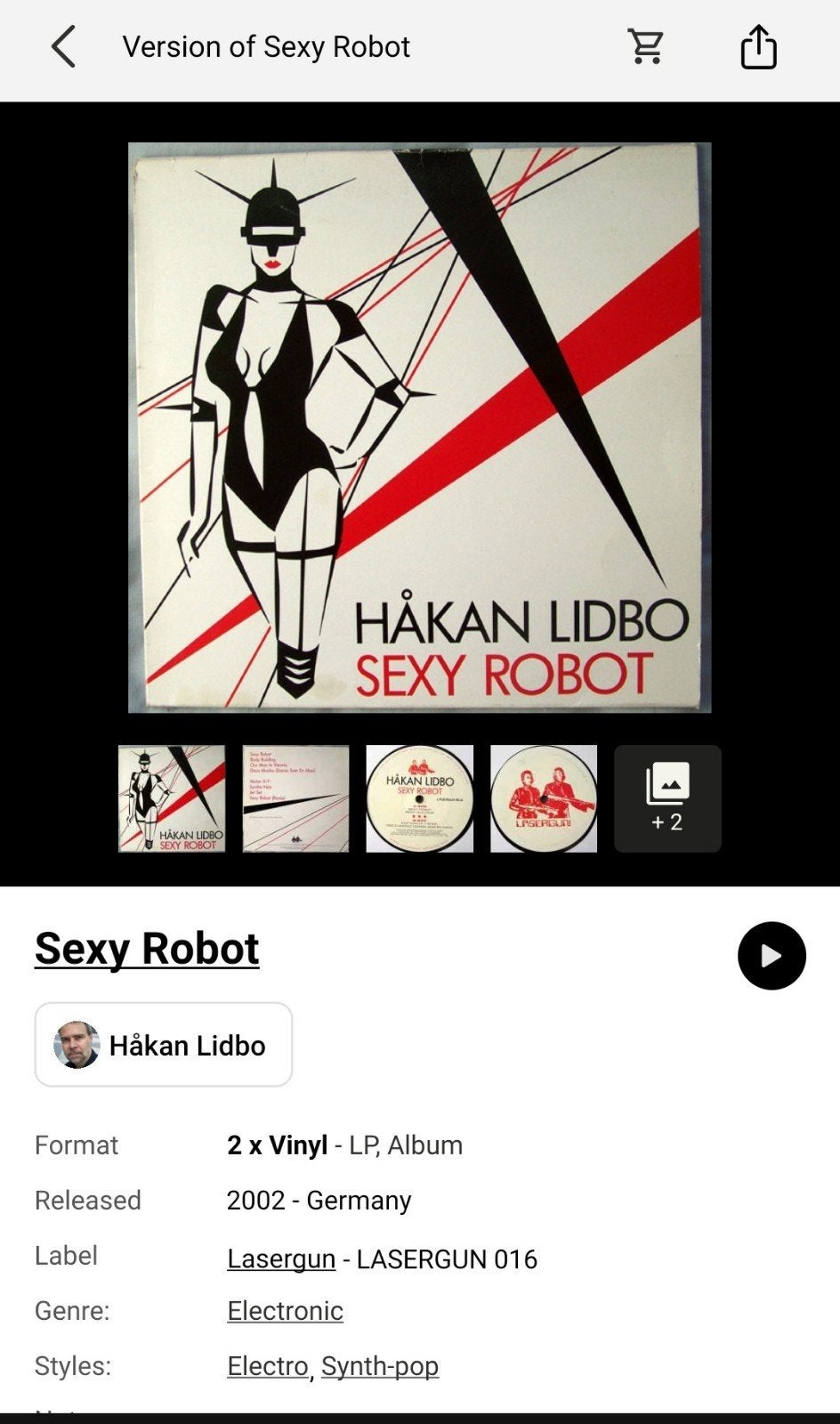 2 x 12" vinylplaat, Hakan Libdo - sexy robot-, Ophalen of Verzenden, Gebruikt, 12 inch