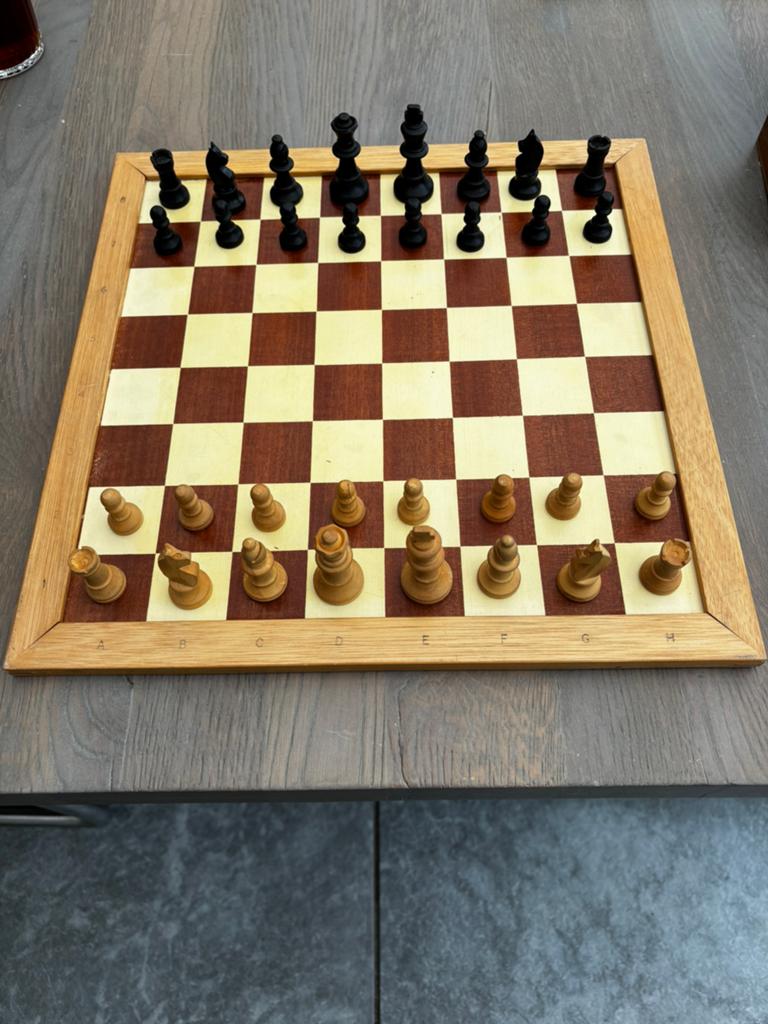 Homas Start schaak-/dambord, Ophalen of Verzenden, Minder dan 500 stukjes, Gebruikt, Schaken