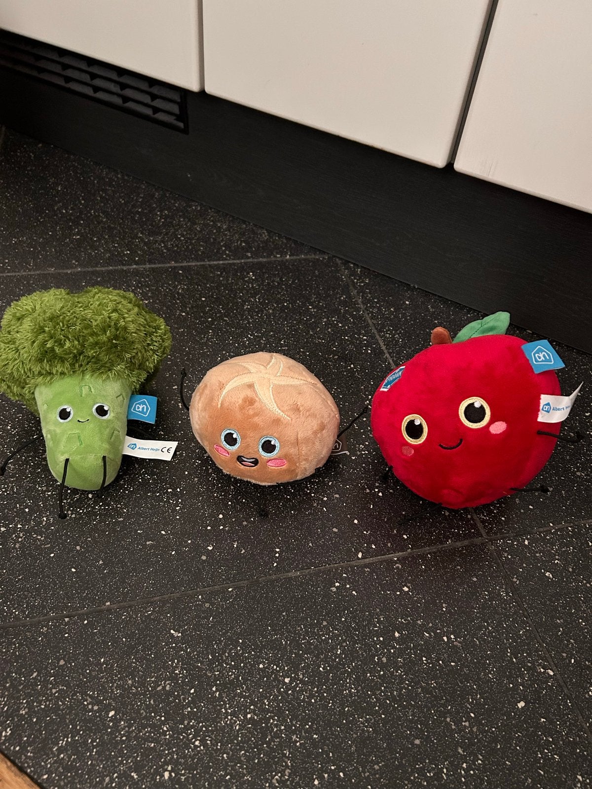 Albert Heijn Groente Knuffels (Broccoli, Appel, ui), Overige typen, Ophalen of Verzenden, Zo goed als nieuw, Meerkleurig
