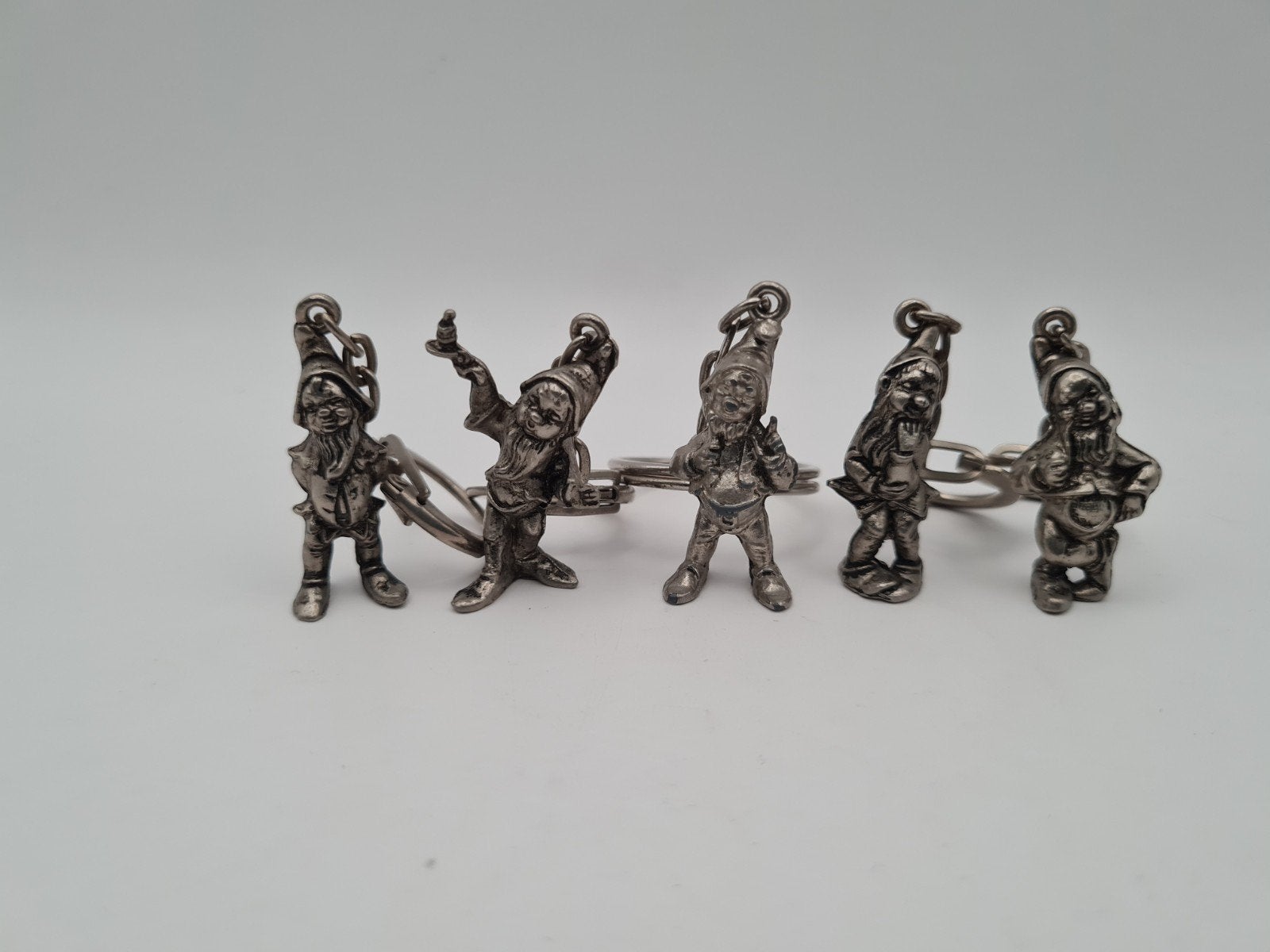 5 Kabouter Ferrero Verzilverd of zilveren Sleutelhangers, Ophalen of Verzenden, Nieuw, Zilver, Overige merken