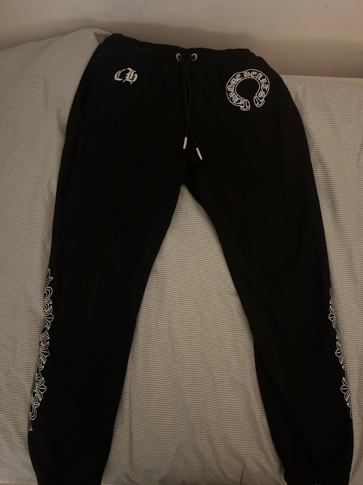 Chrome Hearts Joggingbroek Zwart, Ophalen of Verzenden, Zo goed als nieuw, Maat 52/54 (L), Zwart