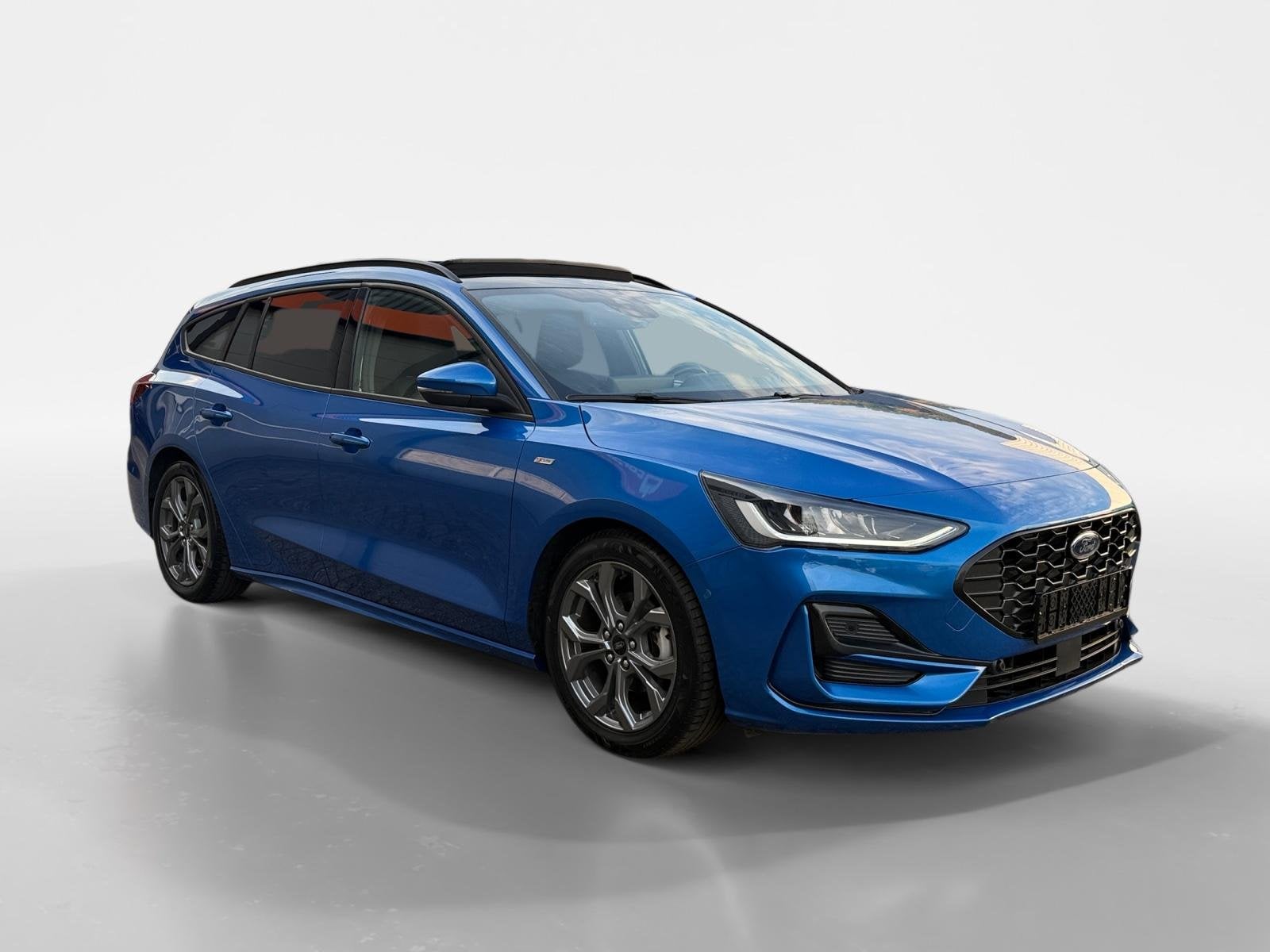 Ford Focus Wagon 1.0 EcoBoost Hybrid ST Line X | Winter Pack, Auto's, 12 maanden, Stof, Blauw, 155 pk