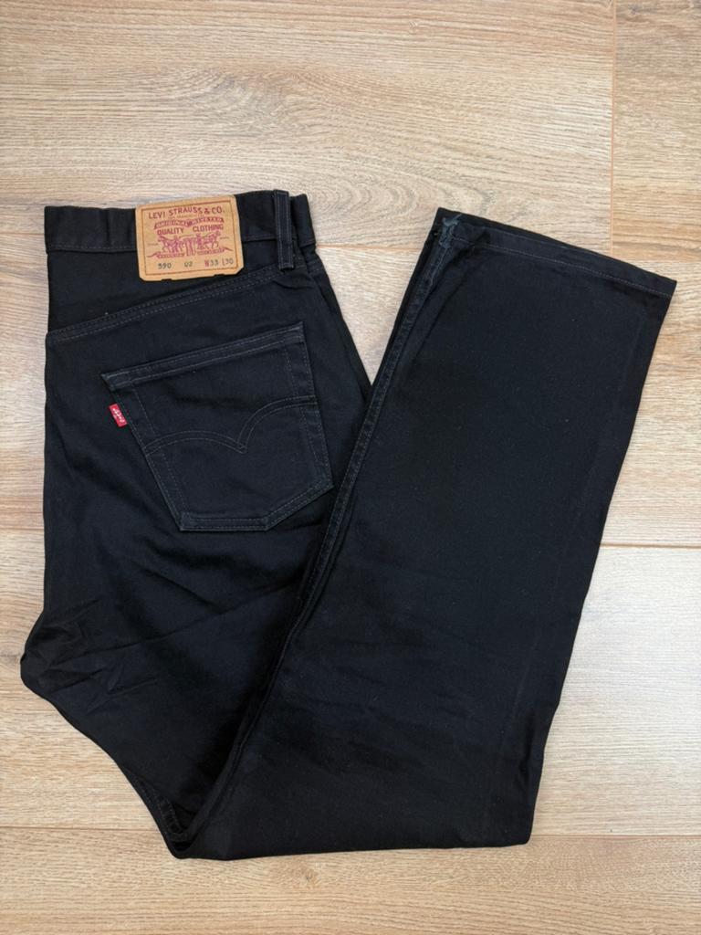 Levi’s 590 jeans zwart maat W33 L30, Ophalen of Verzenden, Zo goed als nieuw, Overige maten, Zwart