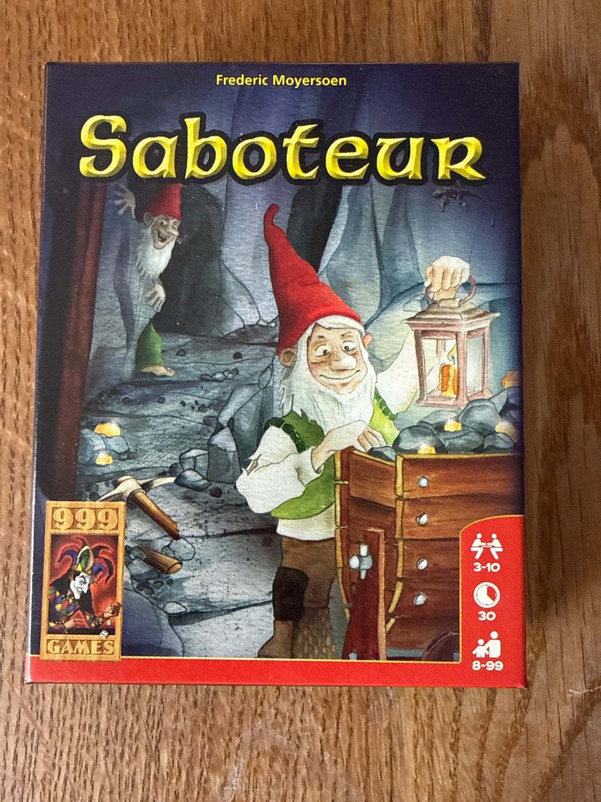 Saboteur kaartspel - 999 Games, Drie of vier spelers, Ophalen of Verzenden, Zo goed als nieuw