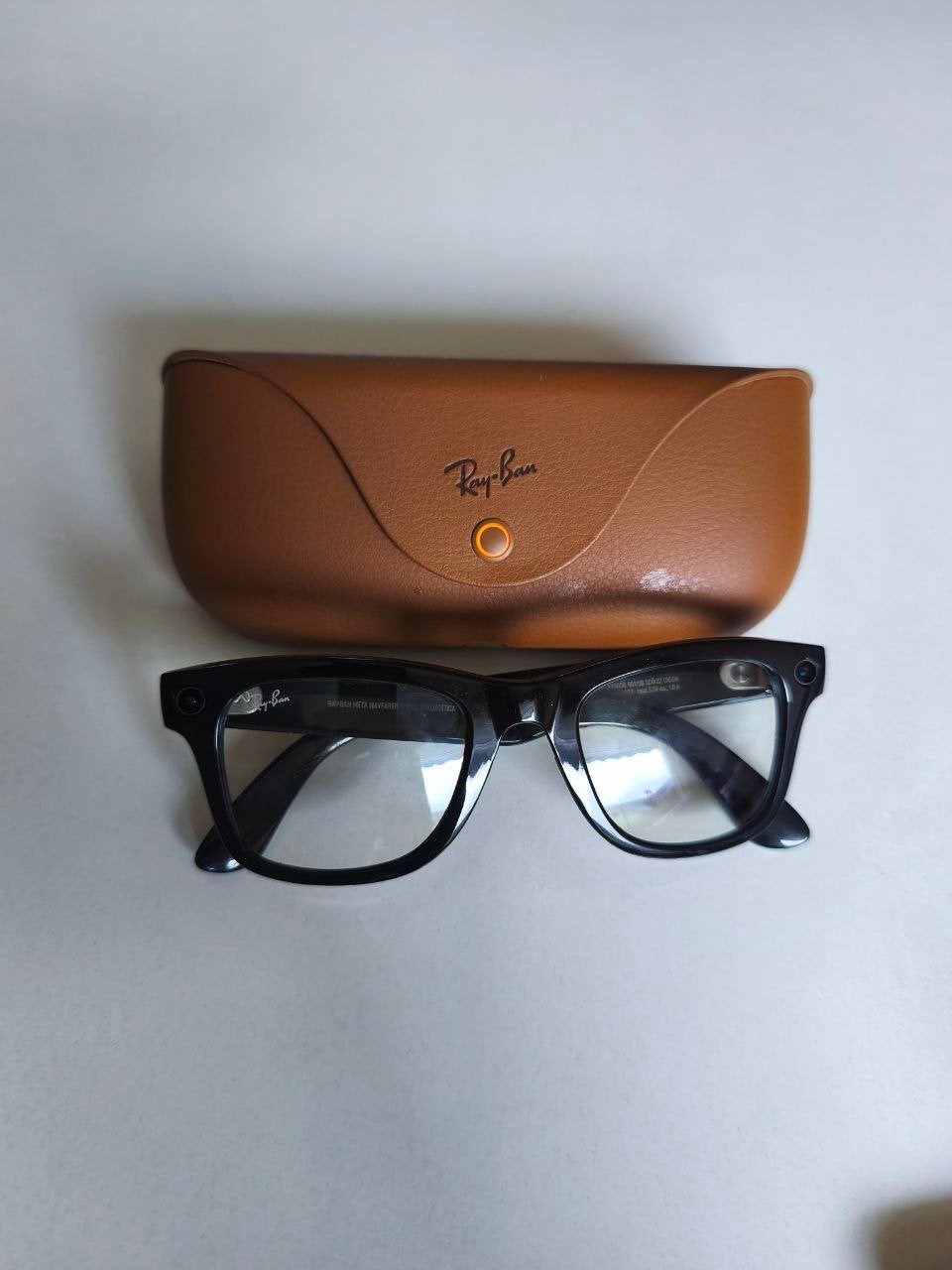 Rayban meta wayfarer clear glasses, Ophalen of Verzenden, Zo goed als nieuw, Zwart, Ray-Ban