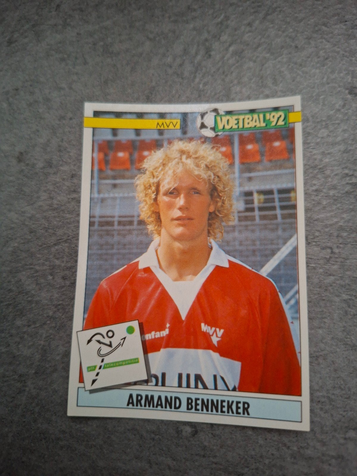Panini sticker Voetbal 92. Armand Benneker MVV Maastricht., Ophalen of Verzenden, Zo goed als nieuw, Sticker