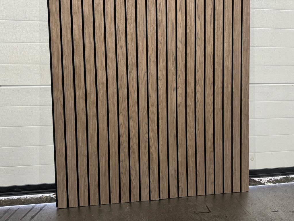 Akoestische wandpanelen 2900 x 60 cm - 50x10 mm -  Walnutt, Huis en Inrichting, Geluiddempend, Hout, Meerkleurig, Nieuw