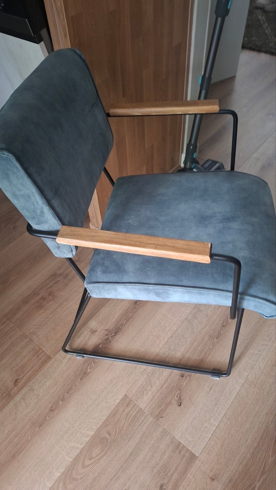 eettafelbank met 2 stoelen., Ophalen, Minder dan 75 cm, Velvet, 125 cm of meer