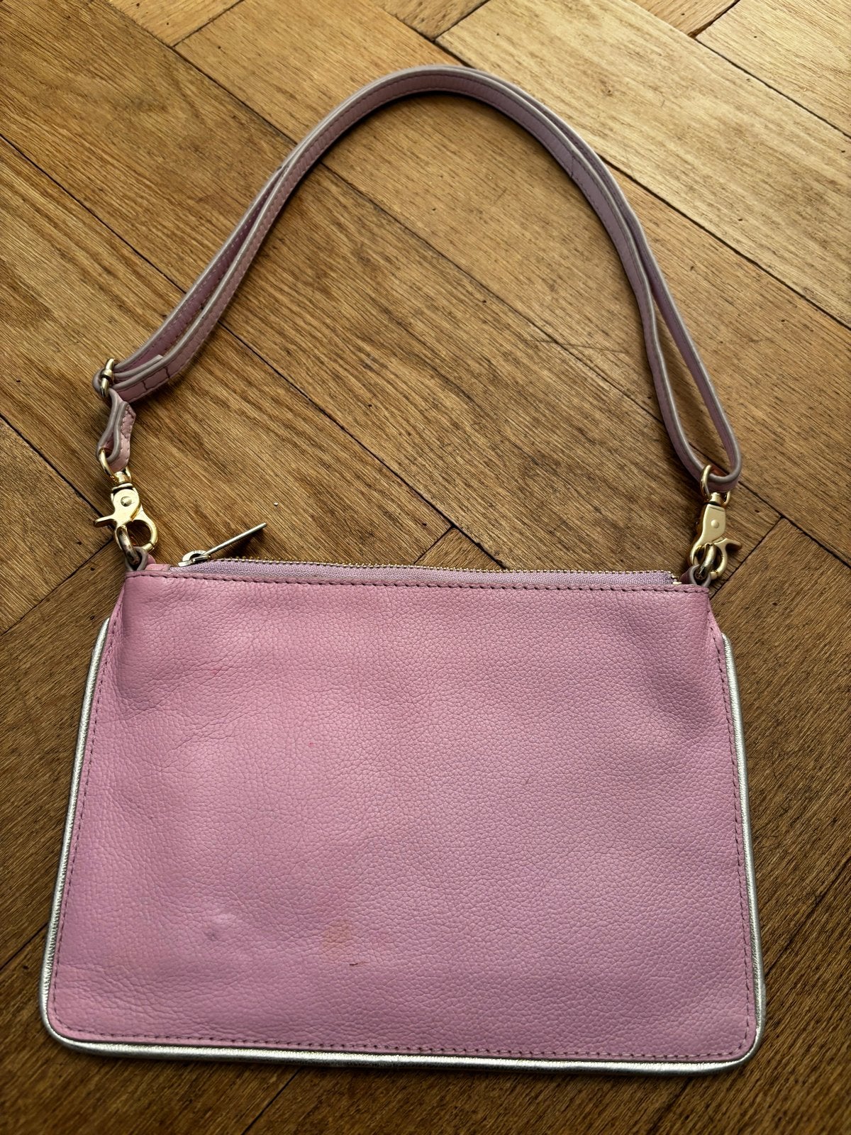 Scotch & Soda Schoudertasje - Roze/Groen/Zilver Patchwork, Ophalen, Zo goed als nieuw, Roze, Schoudertasje