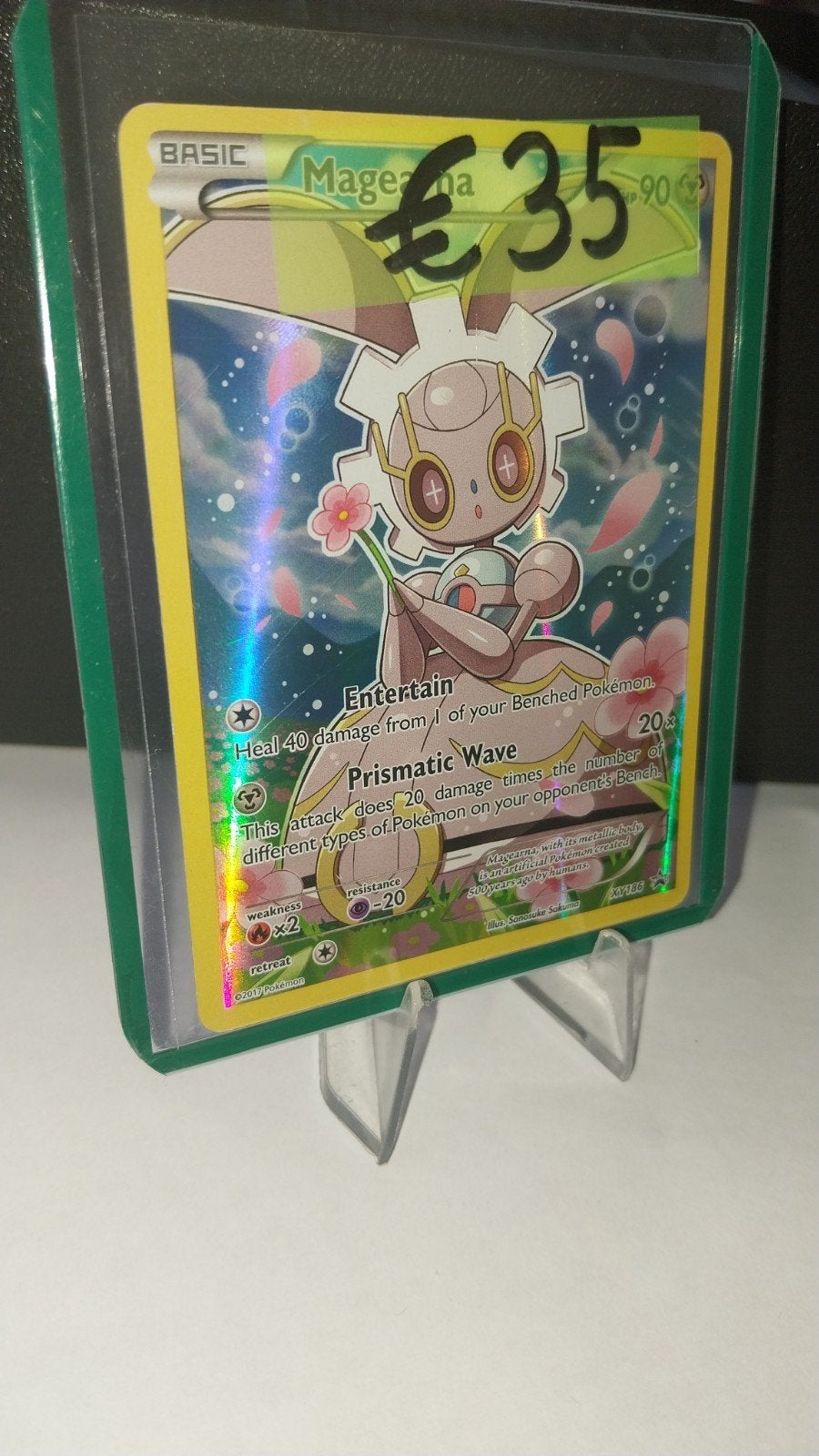 Magearna XY186 - XY Black Star Promos, Ophalen of Verzenden, Zo goed als nieuw, Losse kaart, Foil