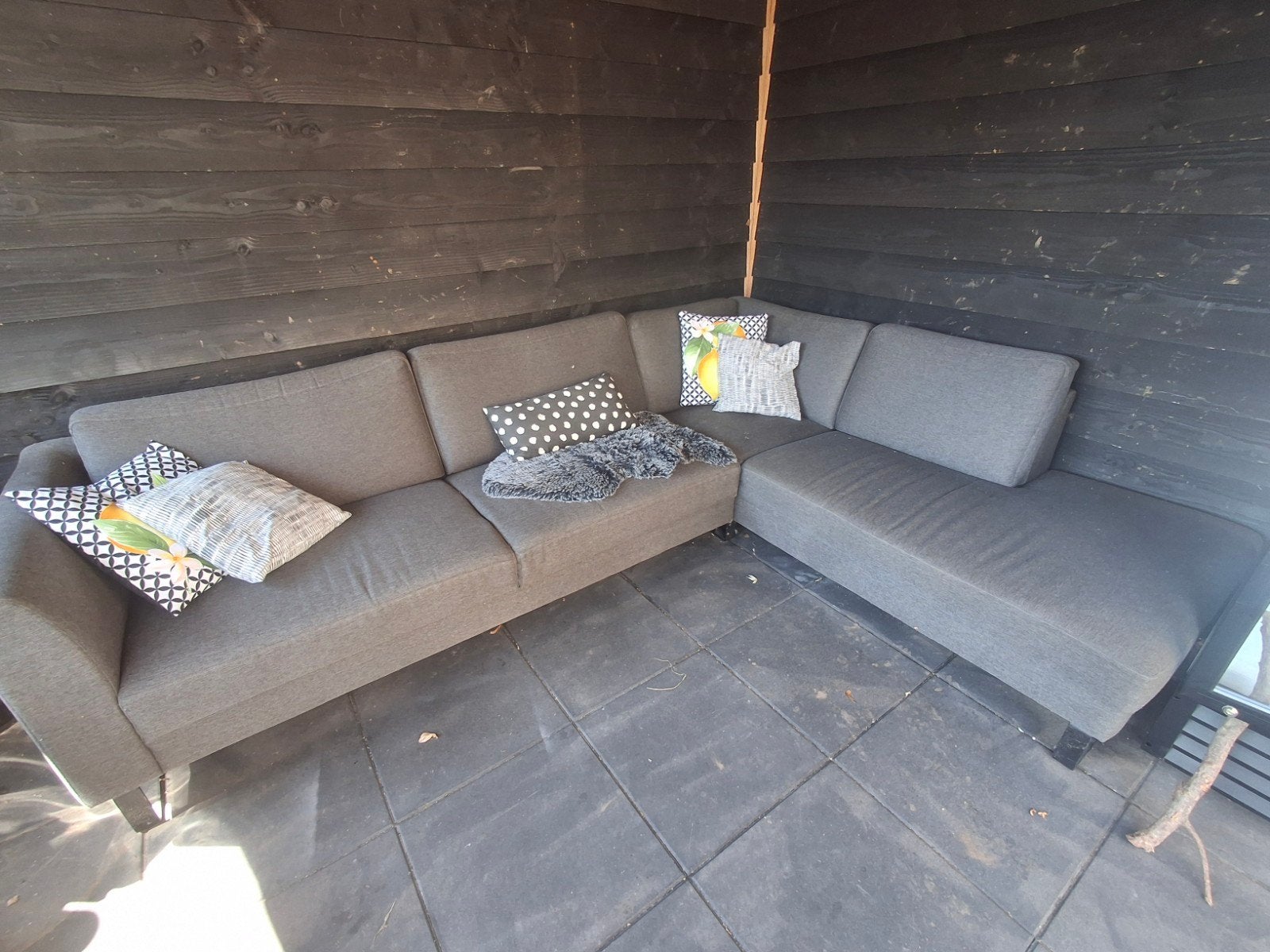 Hoekbank binnen/buiten gratis af te halen, Tuin en Terras, Tuinsets en Loungesets, Ophalen, Bank