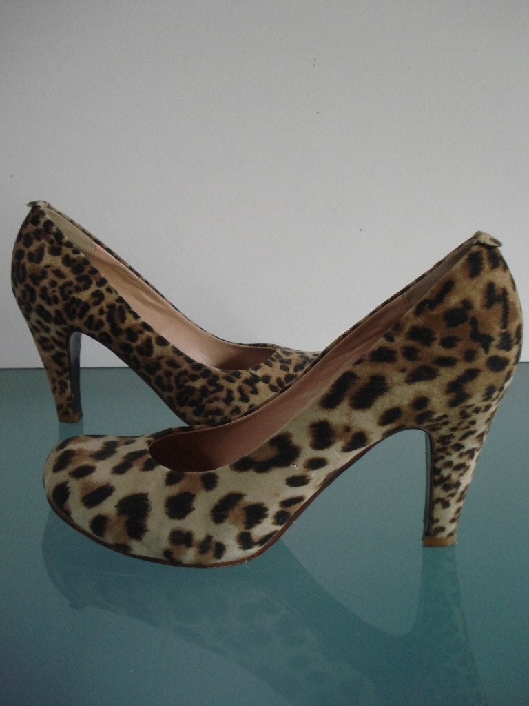 Hippe leopard hakken 39 | bruin | Gratis verzenden, Kleding | Dames, Schoenen, Bruin, Verzenden, Zo goed als nieuw, Schoenen met hoge hakken