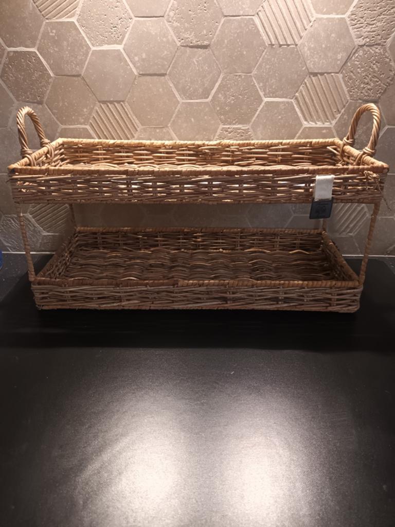 Mooie etagere van riviera maison, Ophalen of Verzenden, Zo goed als nieuw, Rond, Hout