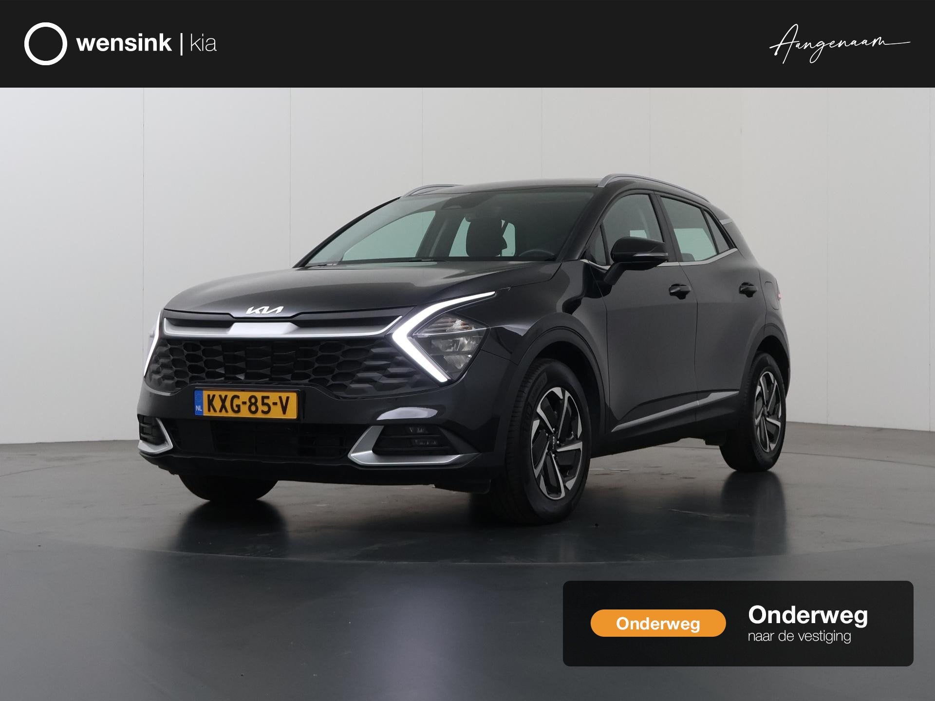 Kia Sportage 1.6 T-GDi Hybrid DynamicLine | Adaptieve Cruise, Auto's, Stof, Gebruikt, 4 cilinders, 1360 kg