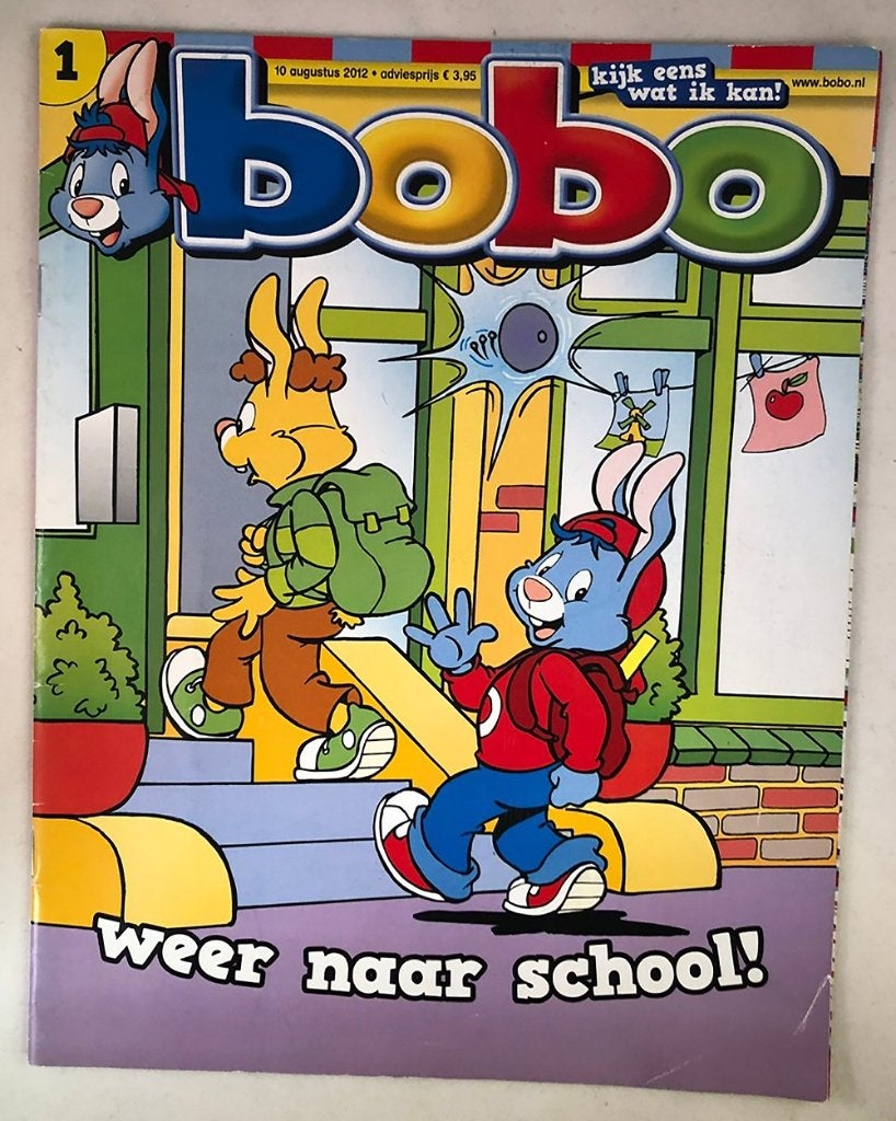 Bobo augustus 2012 - Weer naar school!, 5 of 6 jaar, Fictie algemeen, Jongen of Meisje, Ophalen of Verzenden