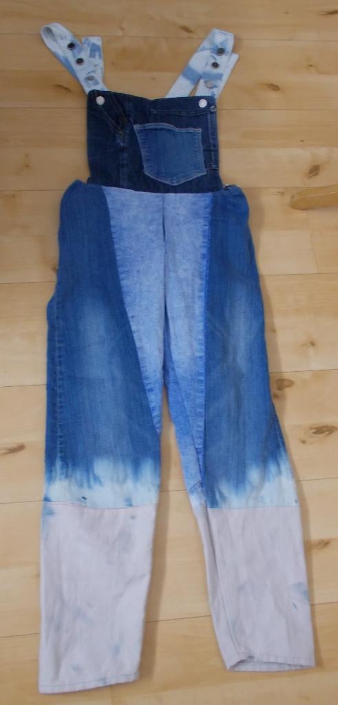 Handmade/refurbished spijker/tuinbroek van Sanne Mus! M, Maat 38/40 (M), Zo goed als nieuw, Lang, Verzenden