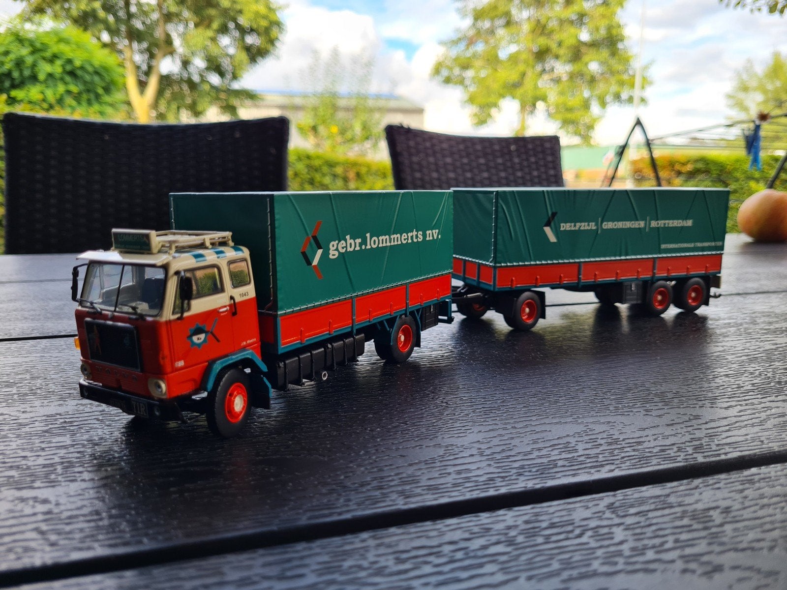 1:50 Volvo F88  Combi Lommerts  Tekno, Ophalen of Verzenden, Nieuw, Bus of Vrachtwagen, Tekno