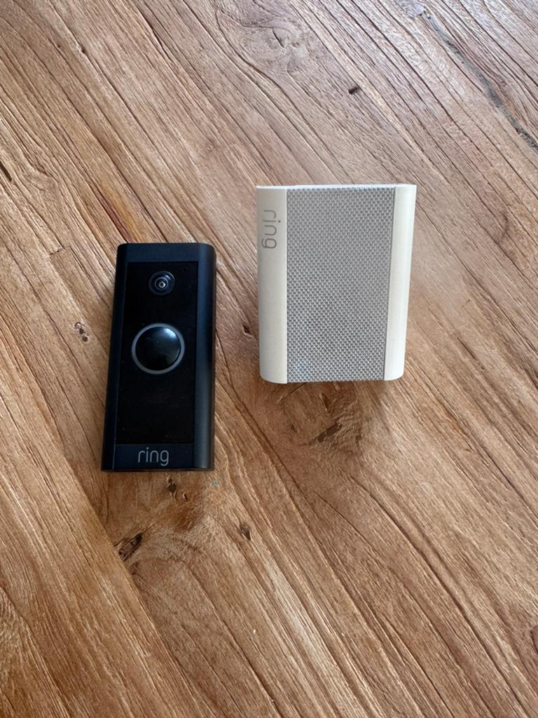 Ring bedrade deurbel en Chime, Huis en Inrichting, Deurbellen, Ophalen, Bewegingsdetectiesensor, Zo goed als nieuw, Bedraad