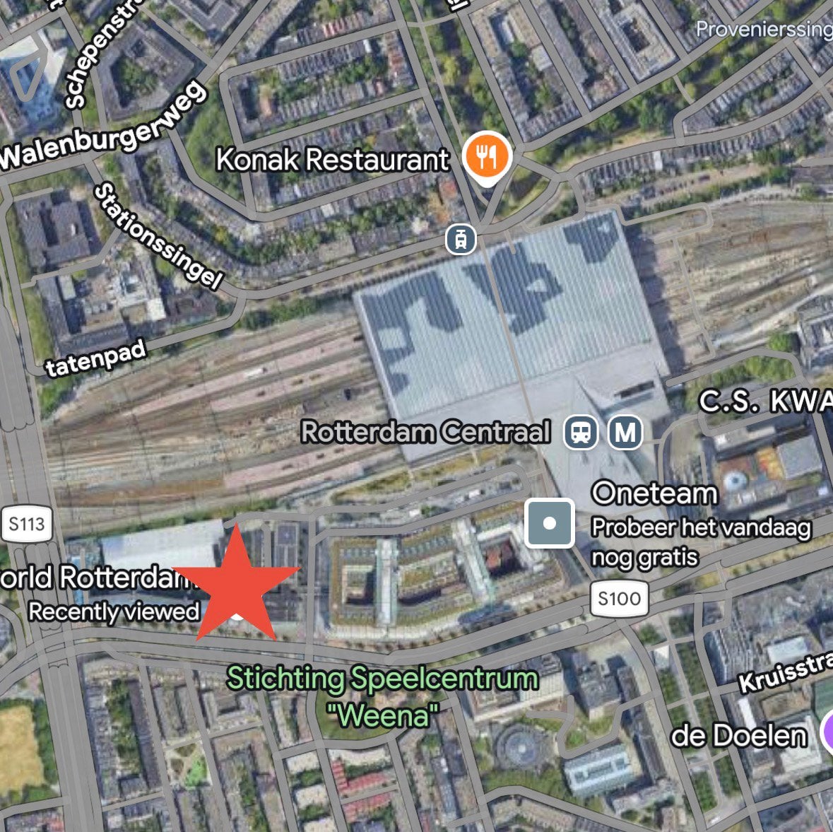 Parkeerplaats Rotterdam Centraal, Ophalen of Verzenden