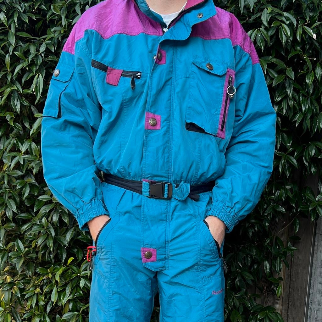 Vintage Retro Skipak (L), Kleding | Heren, Wintersportkleding, Gedragen, Pak, Maat 52/54 (L), Ophalen of Verzenden