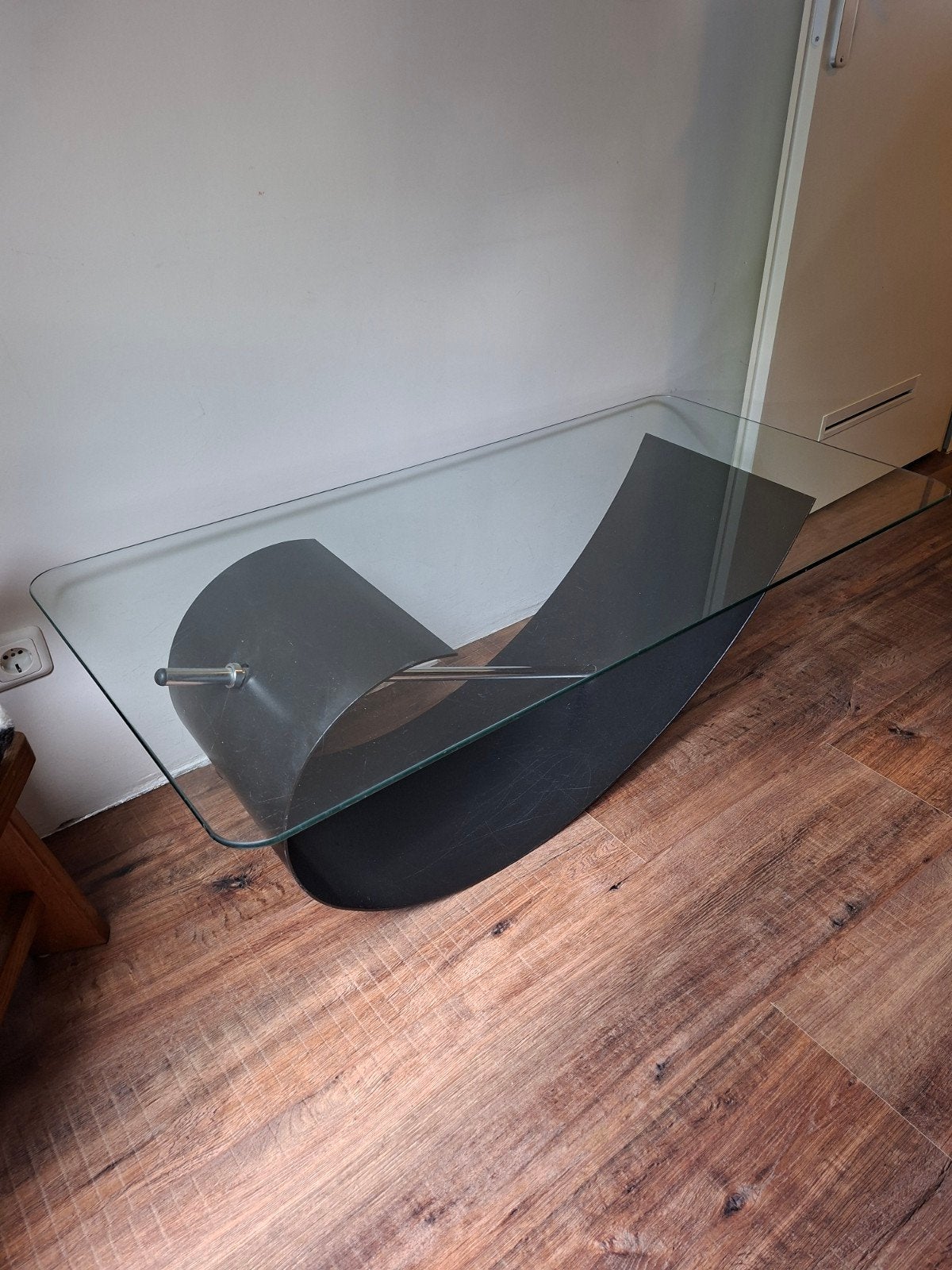 Postmoderne Design Salontafel Jaren '90 - Rolf Benz Stijl, Gebruikt, 100 tot 150 cm, Glas, 50 tot 100 cm