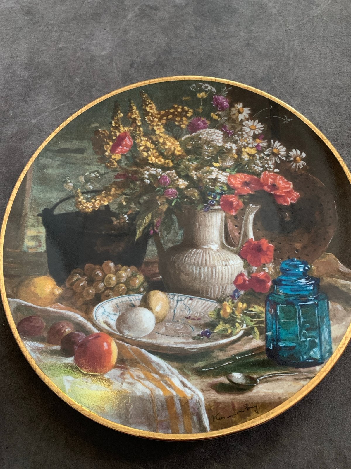 Wandbord"Ochtend Stilleven" van Kees van den Berg, Antiek en Kunst, Ophalen of Verzenden