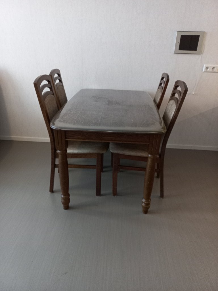 Eetkamertafel, Huis en Inrichting, Ophalen, Eikenhout, 50 tot 100 cm, Zo goed als nieuw